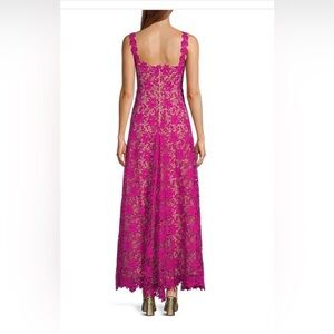 Antonio Melani Christina Lace Square Neck sleeveless A-line Maxi dress, Size 6